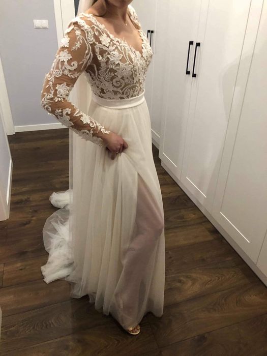 Suknia ślubna Sylwia Kopczyńska r. 36 + GRATISY!