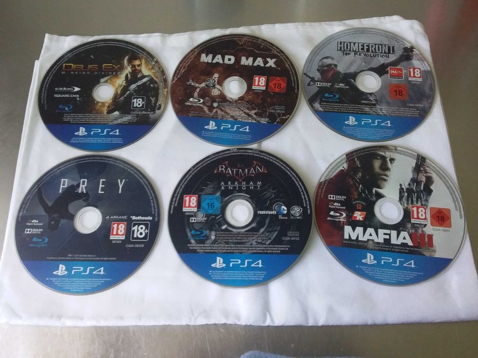 PS4 діски з іграми без коробок