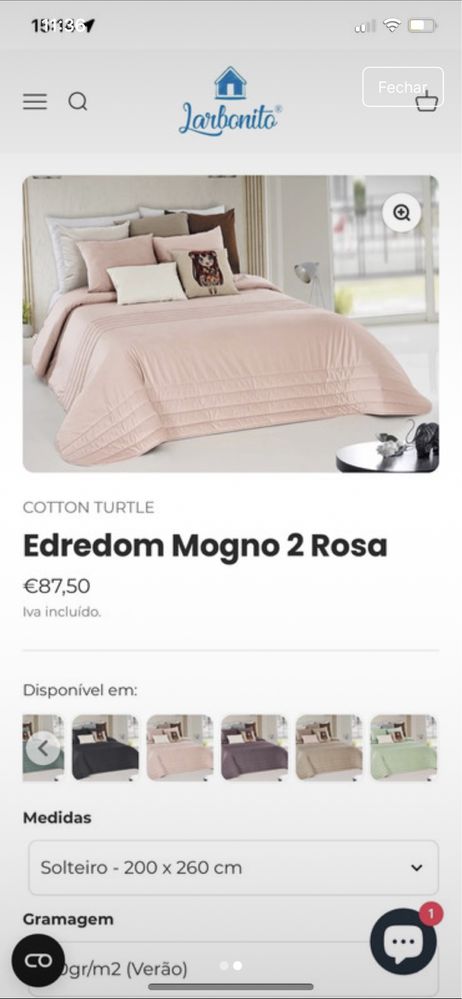 Edredon cama 90cm