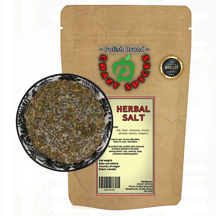 Sól Ziołowa 200g –CrazySpices Zastępuje Zwykłą Sól Wyjątkowym Aromatem