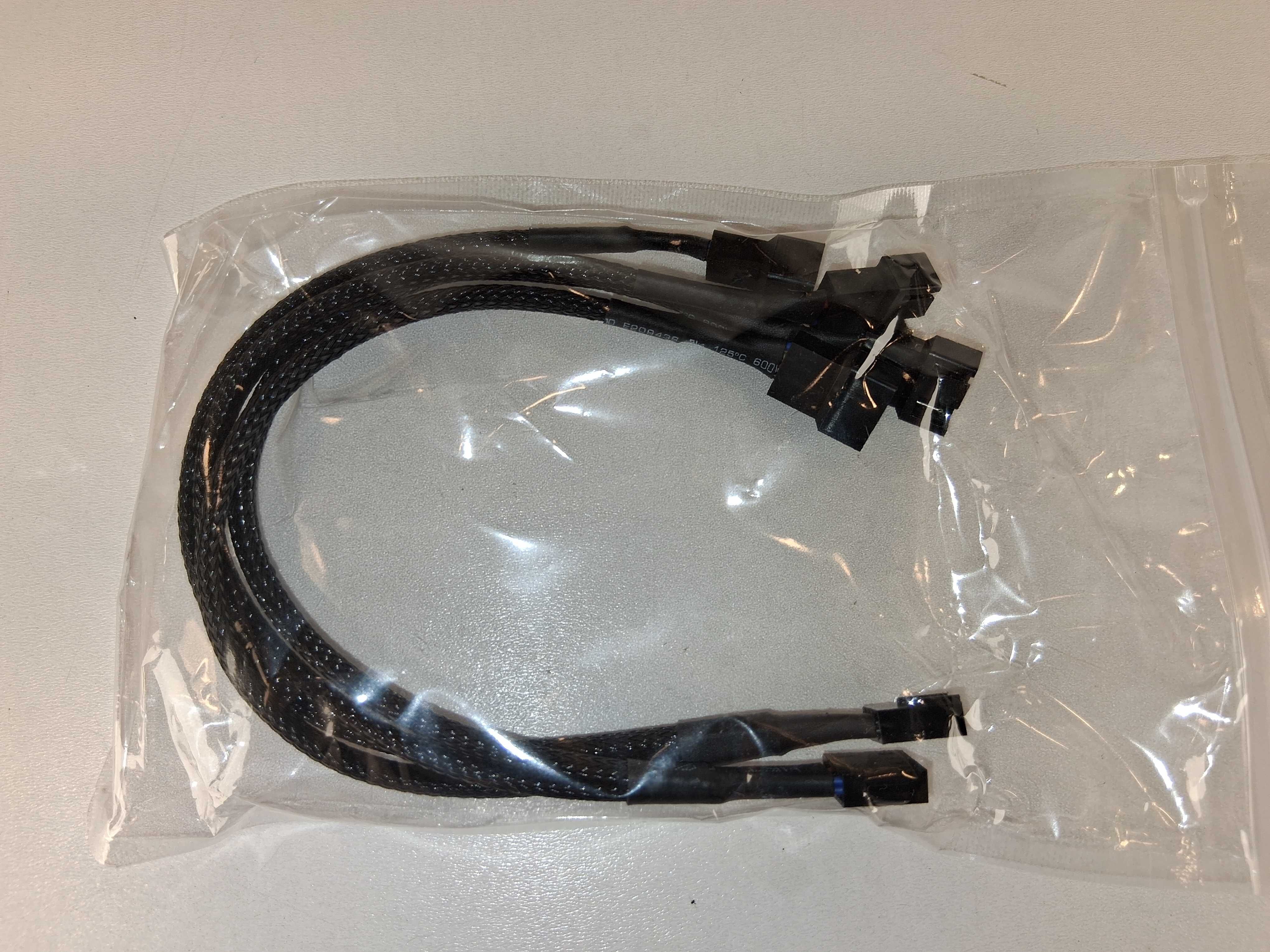 E013 Eboot Kabel PWM 1 Do 2 Rozdzielacz Wentylatorów PC Komputera