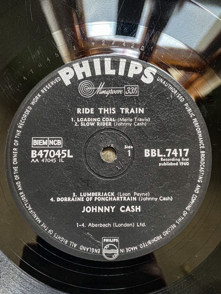 Johnny Cash - Ride This Train 1960, vinyl, пластинка