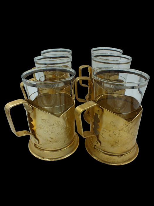 PODSTAKANNIK 6 SZT + szklanka 6 szt  B121730