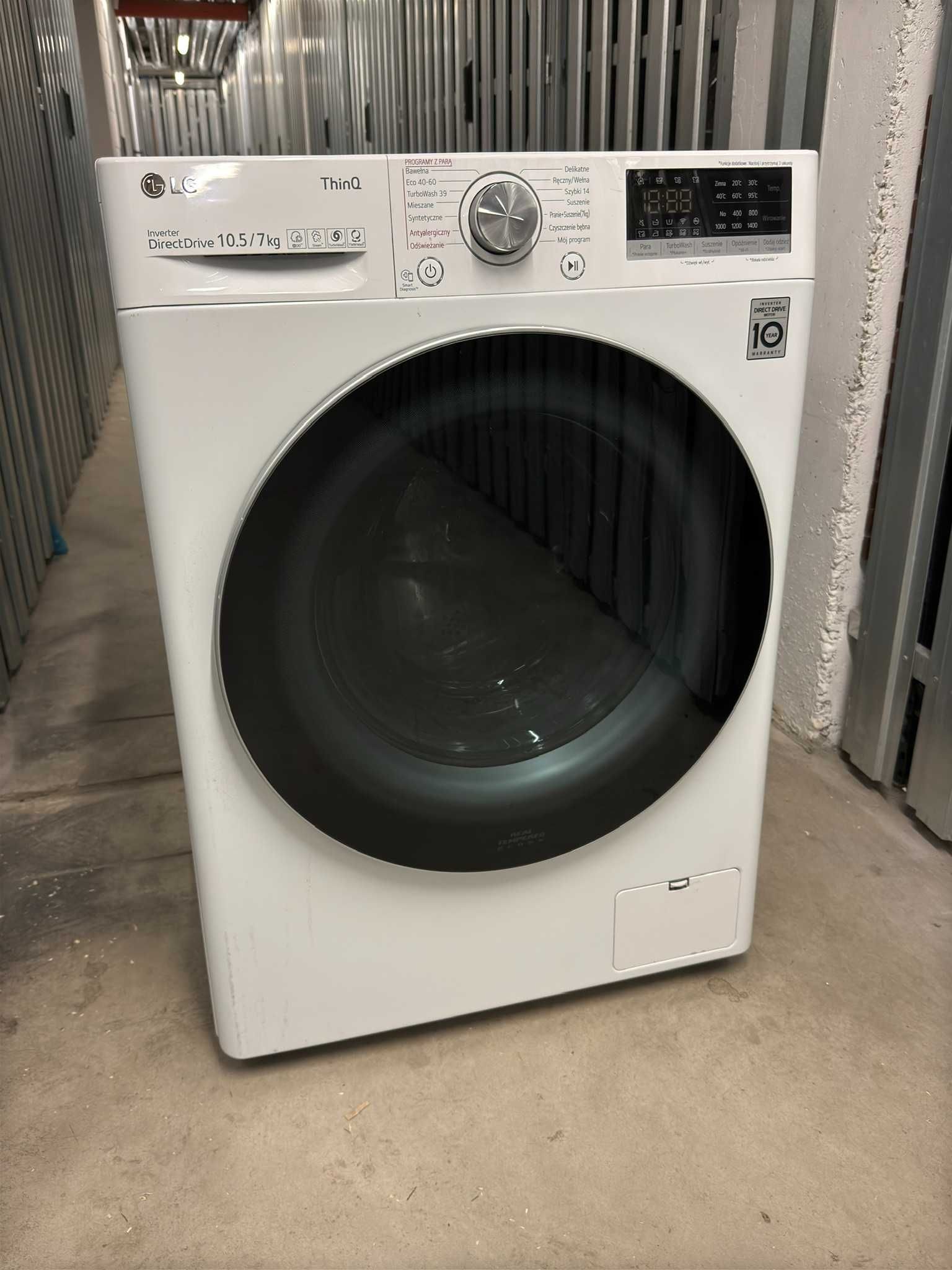 Używana Pralko-suszarka LG ThinQ F4DV710H1E 10.5 / 7 kg / 1400 obr.
