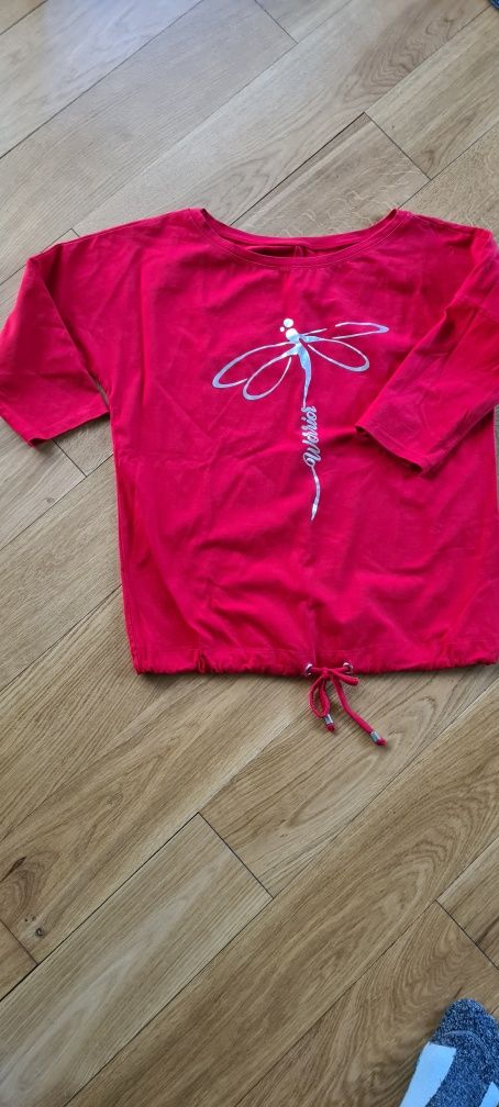 Bluzka t-shirt czerwona S