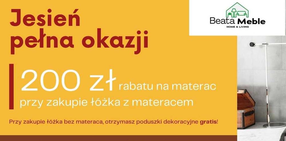 160x200  cm  Łóżko tapicerowane AGATA | PROMOCJA na Materac 200 zł