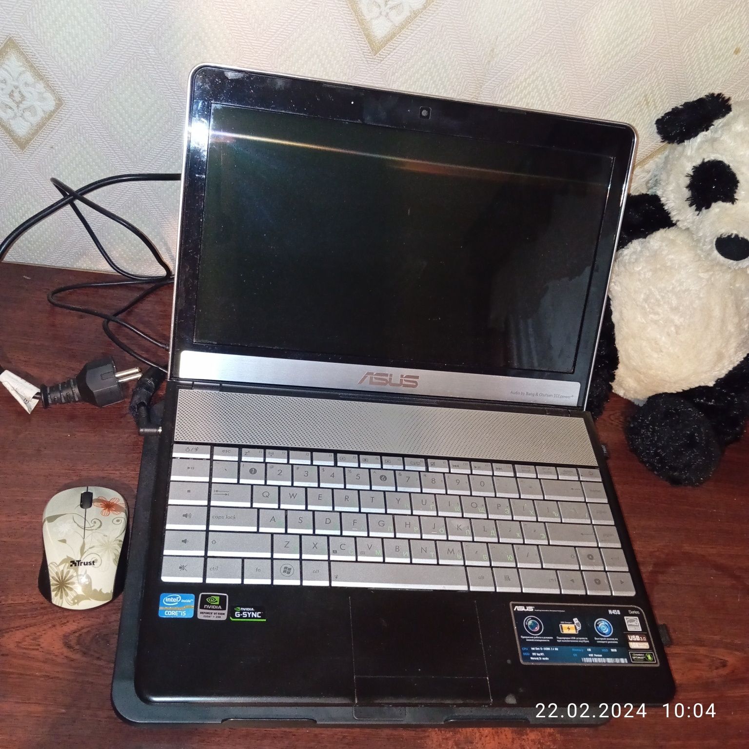 Ноутбук ASUS n45sf Полный комплект