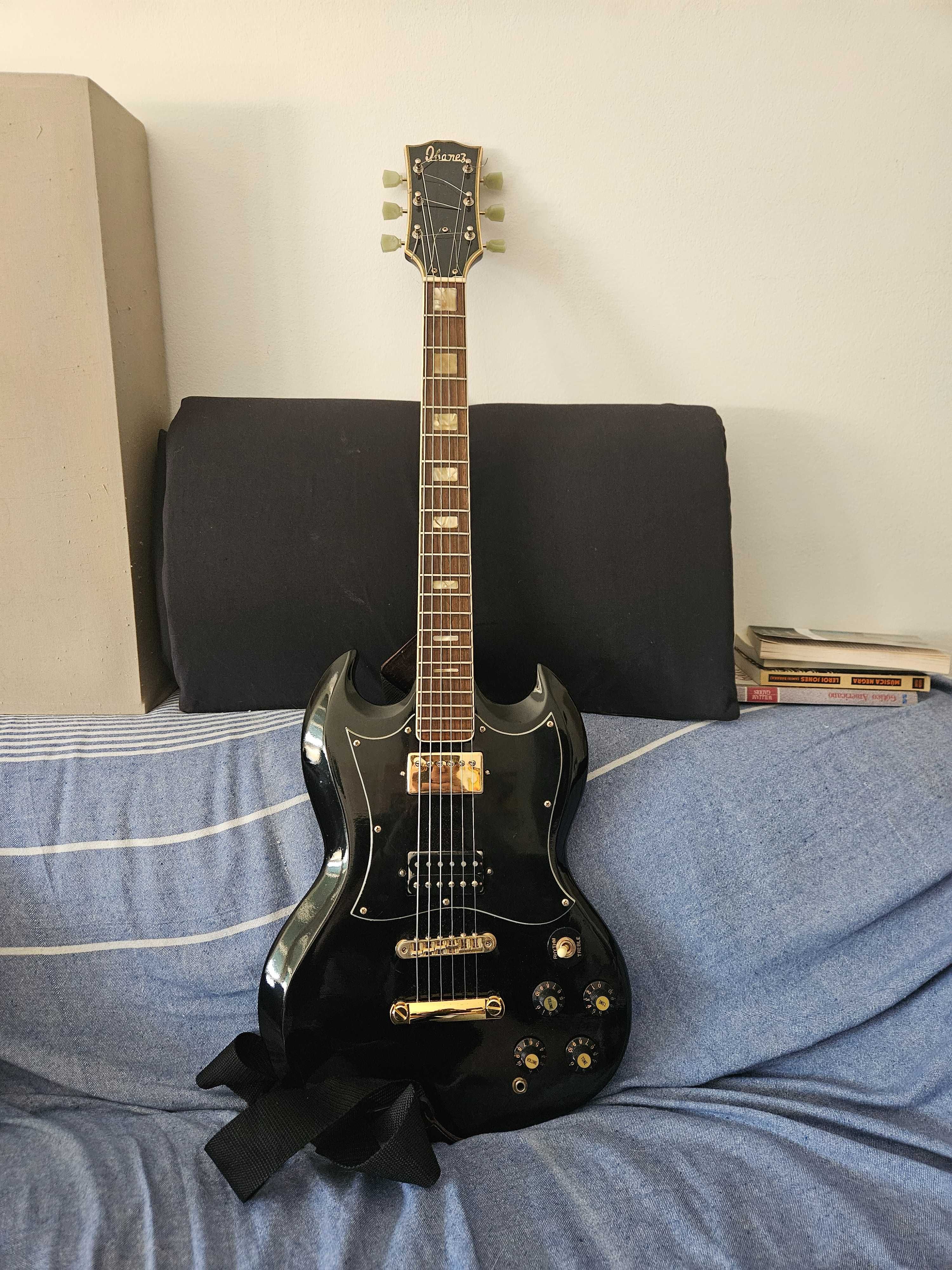 Ibanez SG dos anos 70 com Gibson Classic 57 humbuckers