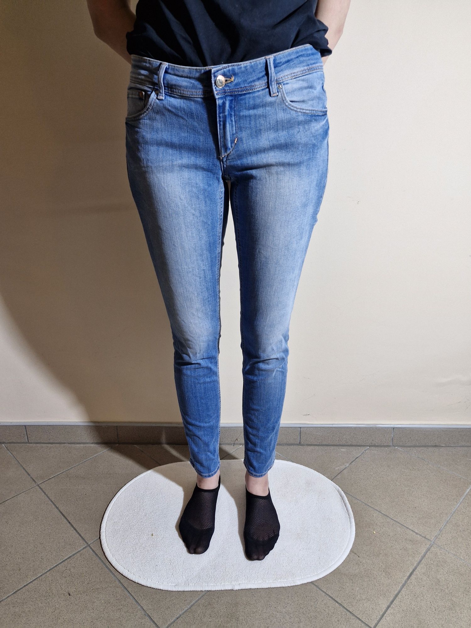 Jeansy Damskie H&M Super Skinny Super Low Rozmiar 32/32