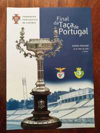 Programa/revista final Taça Portugal 2005 Benfica-Setúbal