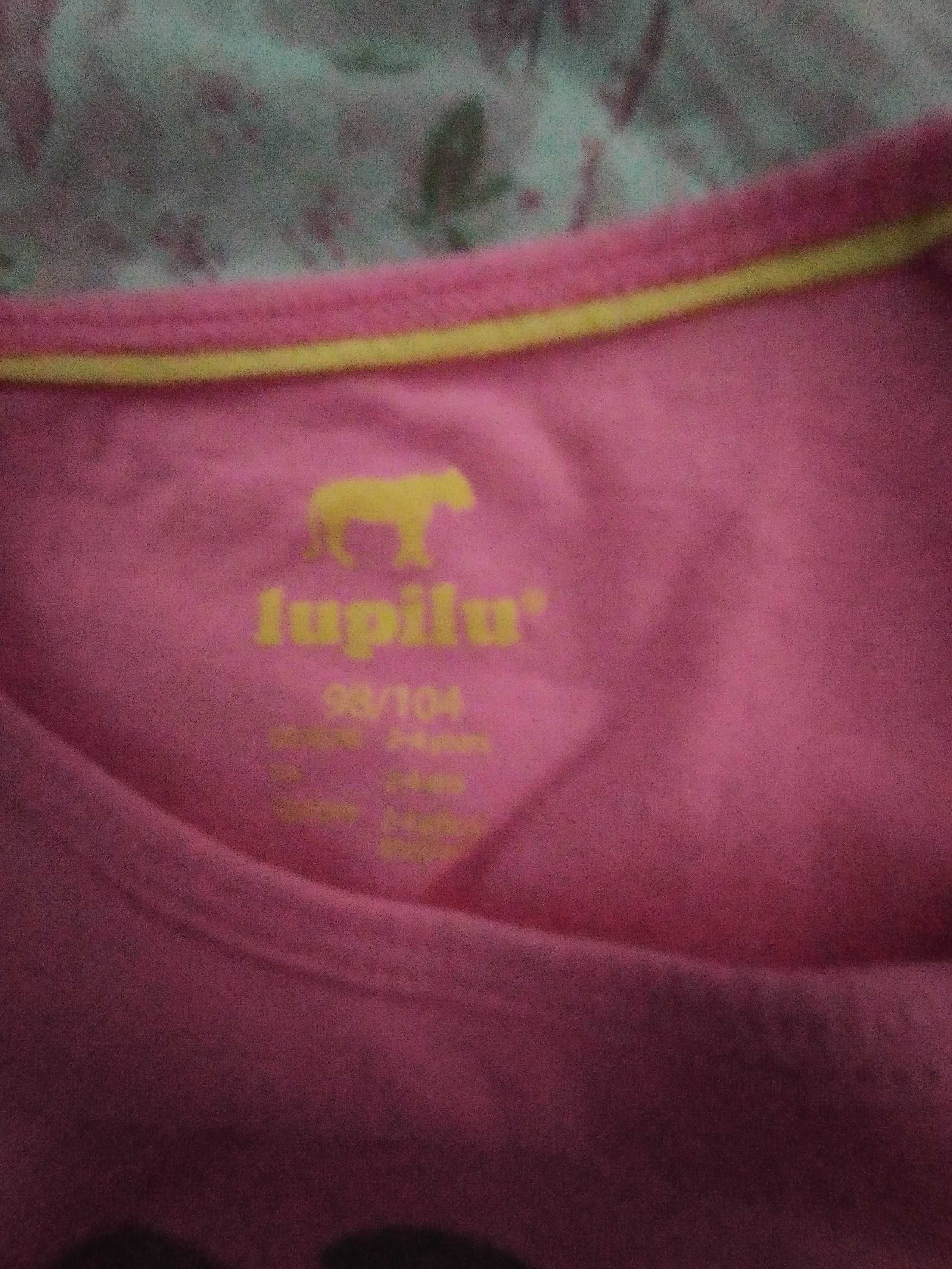 Różowy t-shirt dla dziewczynki z słonikiem