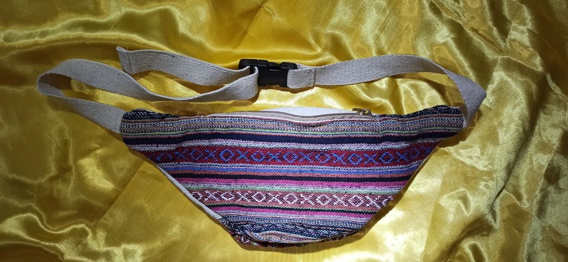 Bolsas de cintura Hippie feitas em fibra de cânhamo
