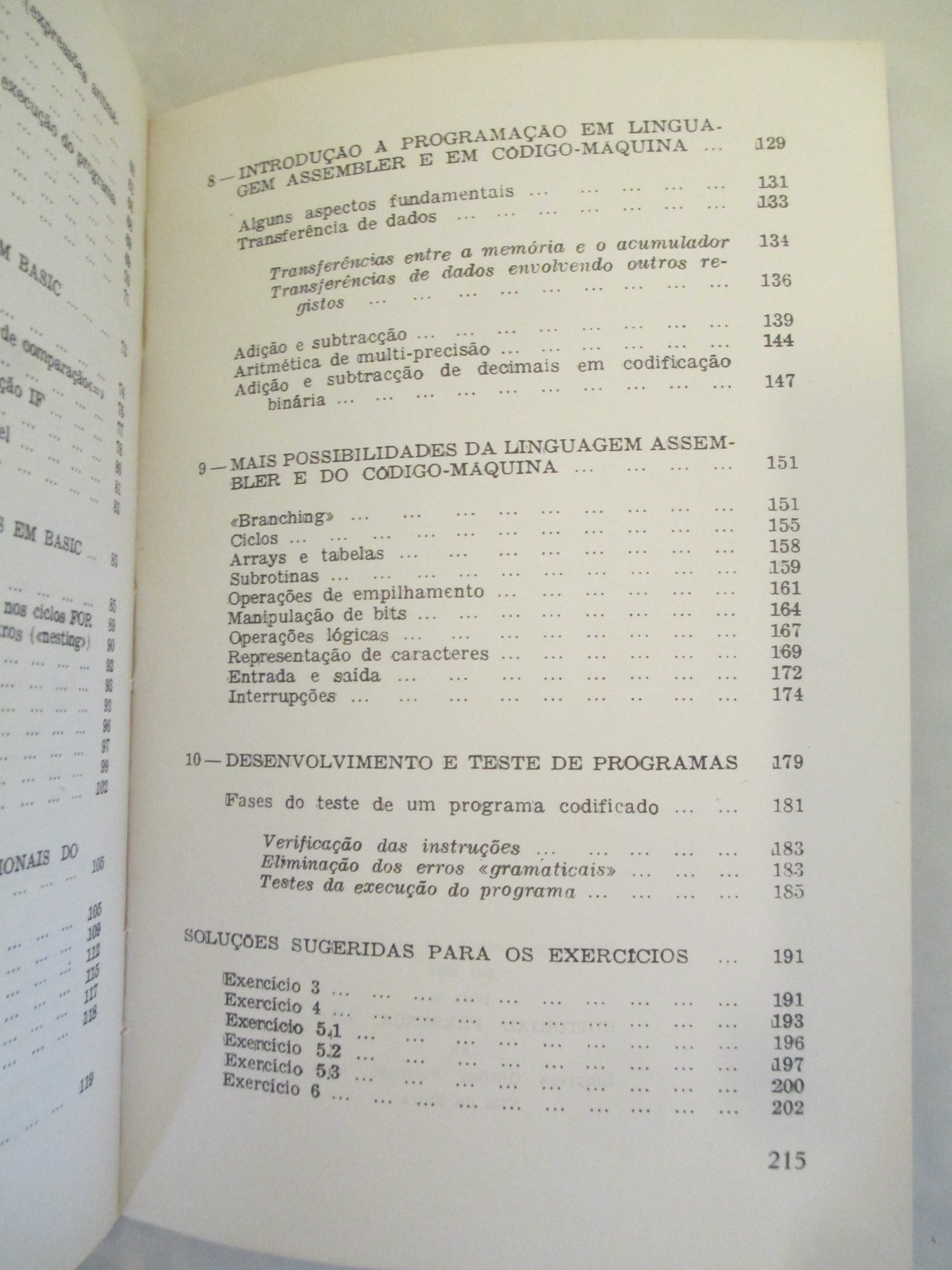 Livro – Programação – Colecção - Informática - 1984