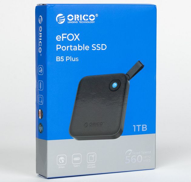 Зовнішній SSD ORICO eFOX B5 Plus 1TB – Швидкий USB-C диск (560 MB/s)