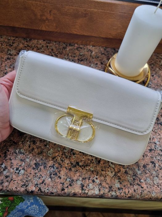 Сумочка біла під бренд