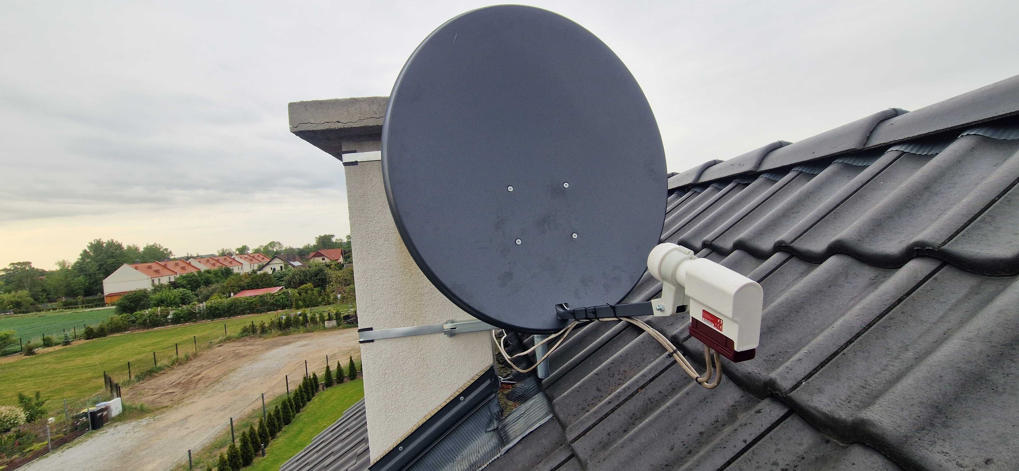 Montaż naprawa, serwis anten ustawienie sygnału anteny Sat2 DVB-T2