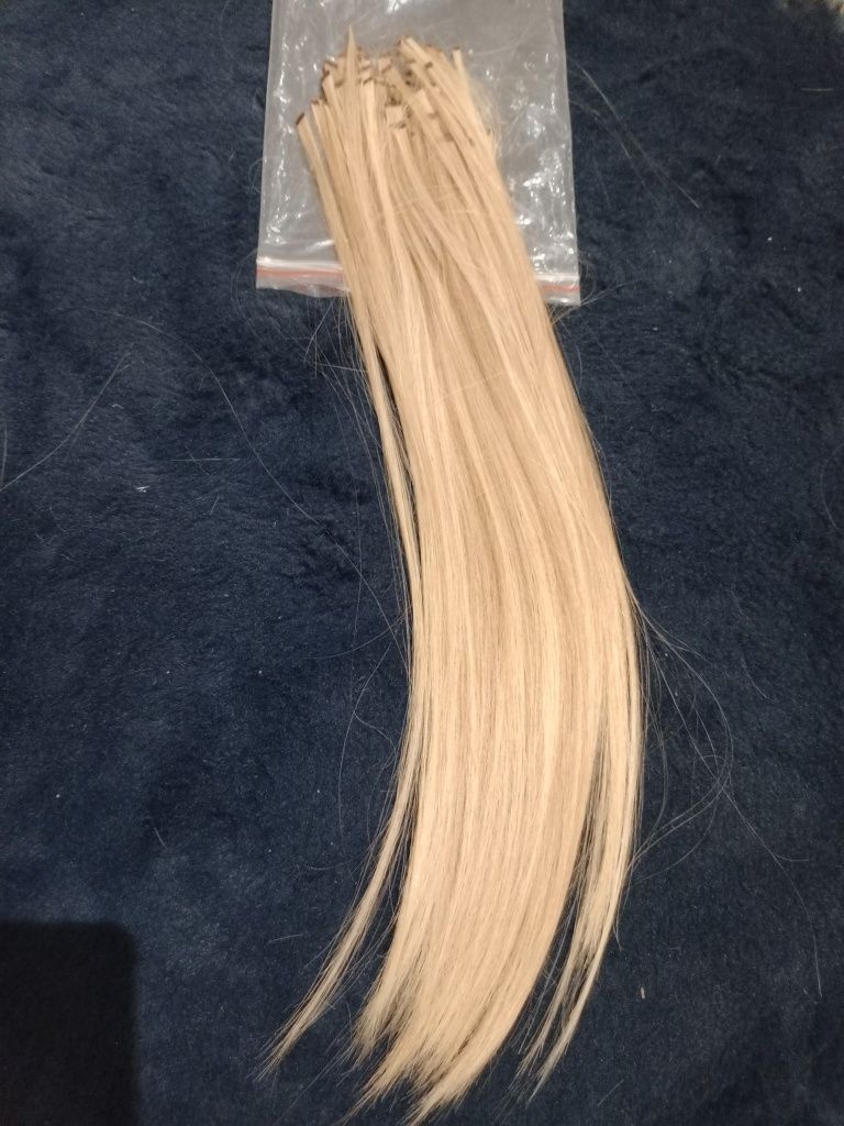 Profesjonalne naturalne doczepy włosy naturalne blond