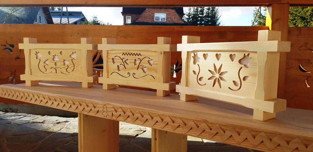 Lampa góralska, kinkiet - Styl Zakopiański