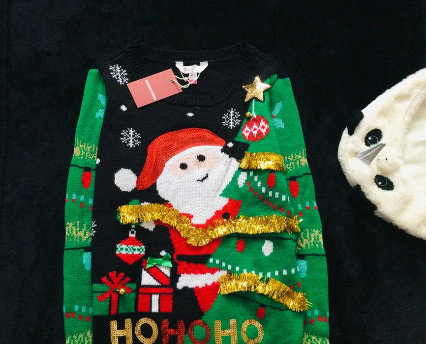 Nobo теплий светр з Новорічним принтом. новий з усіма бірками