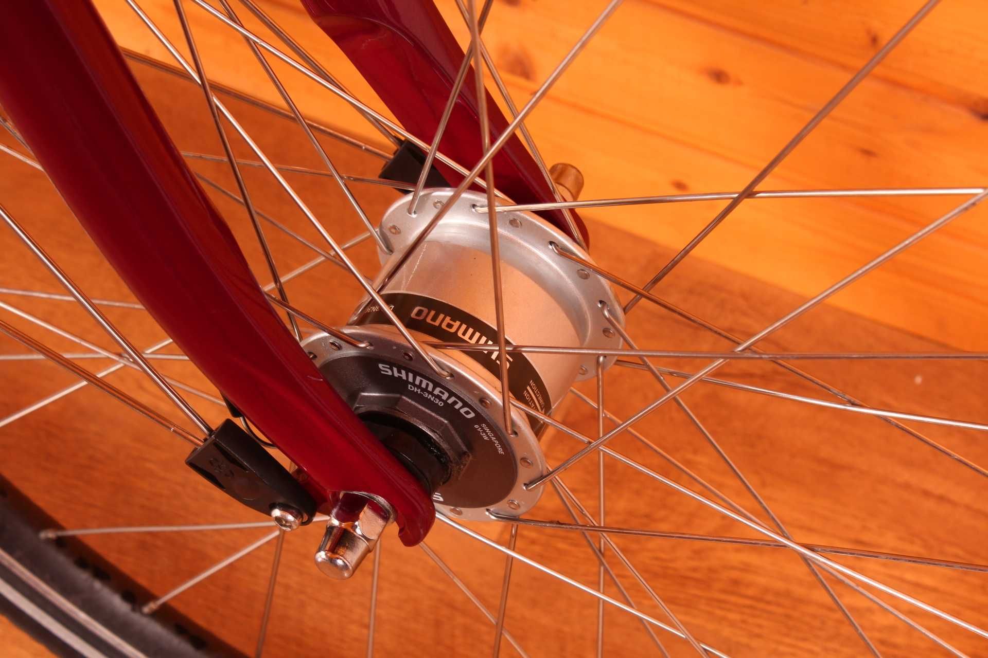 Rower damski Giant Tourer 2.0, Shimano Nexus 7, dynamo, roz S, BDB !!!