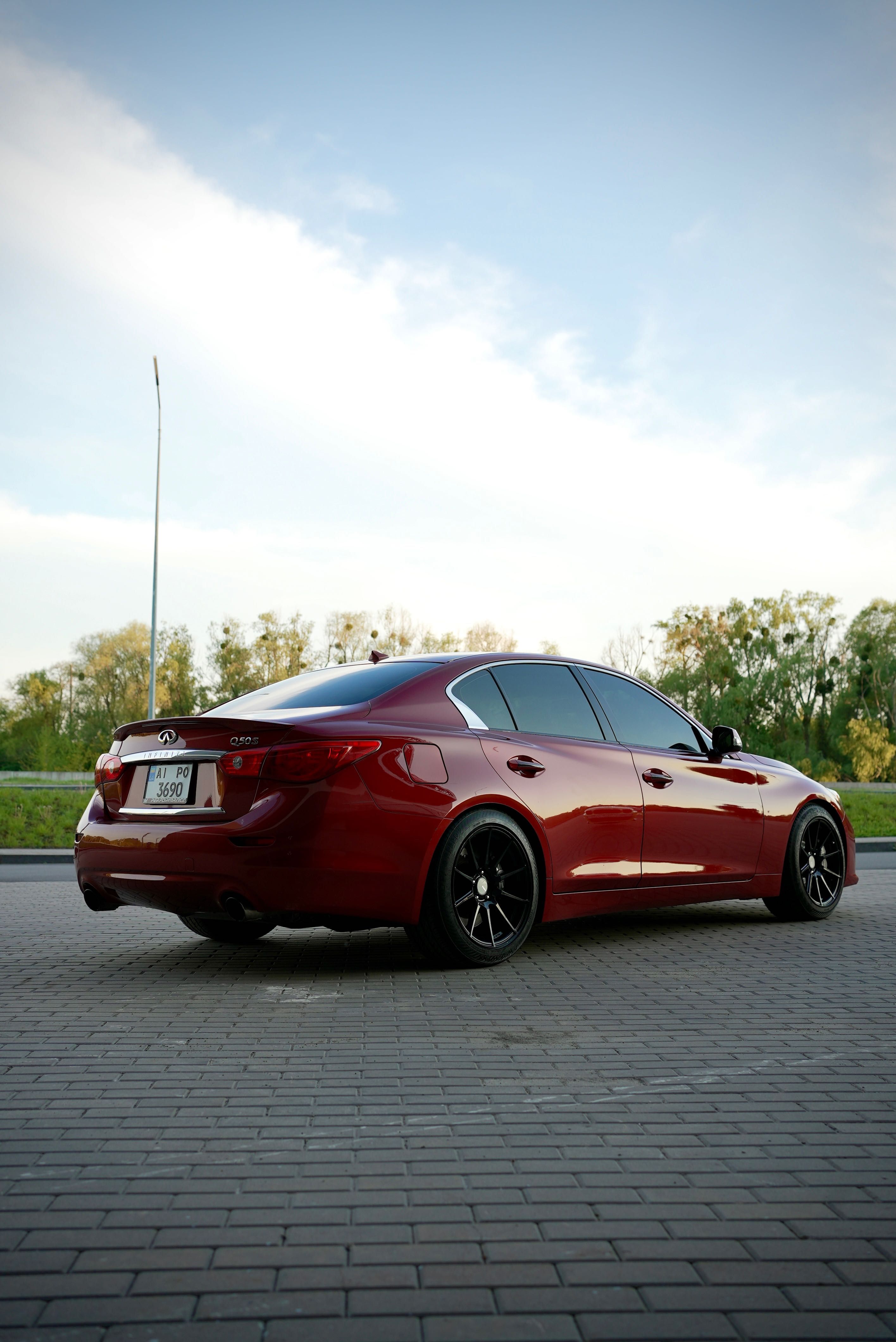 Infiniti q50 red sport 3.0 awd 2016