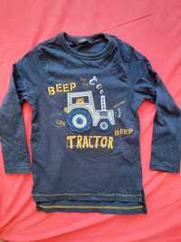 Traktor r 98/104 szczupłe dziecko George bluzka t-shirt długi rękaw