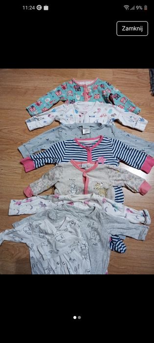 Pajacyki i leginsy 62 68 dla dziewczynki