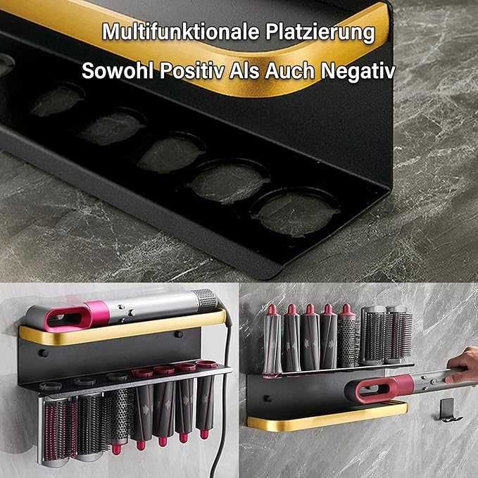 DYOUen Uchwyt ścienny, organizer do przechowywania Dyson Airwrap