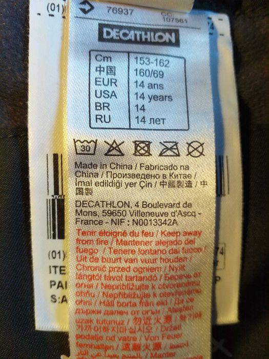 Wedze - Calças de neve ou desportos de inverno.