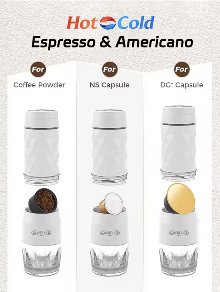 Máquina de café portátil