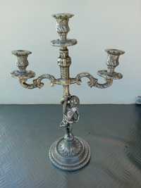 Candelabro vintage de três  velas