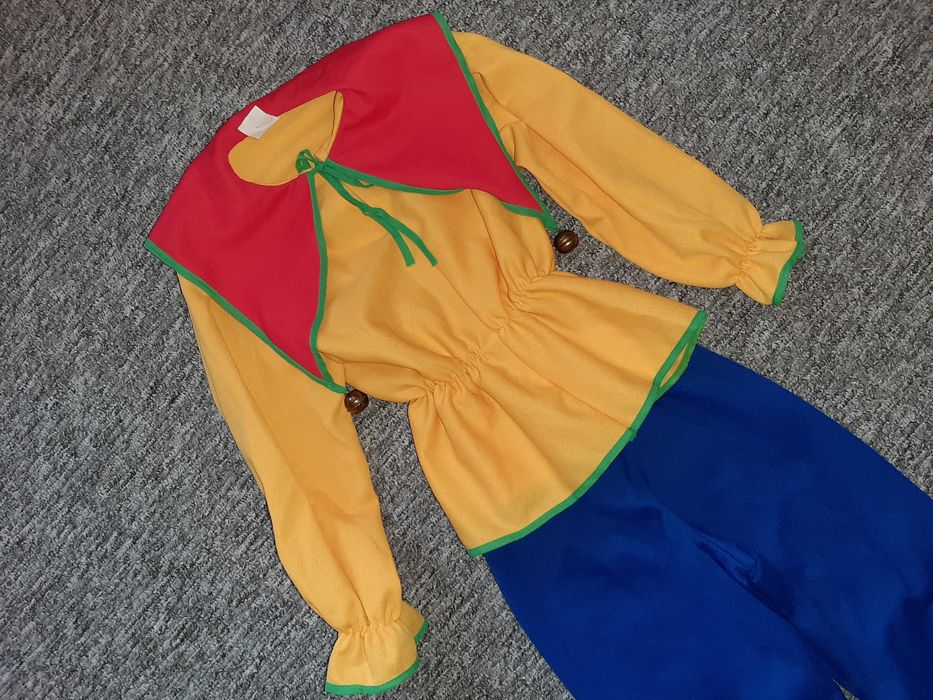 Карнавальный новогодний костюм шута арлекино