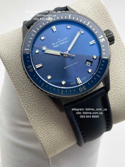 Годинник Blancpain Leman Aqua Lung / fifty fathoms / Bathyscaphe