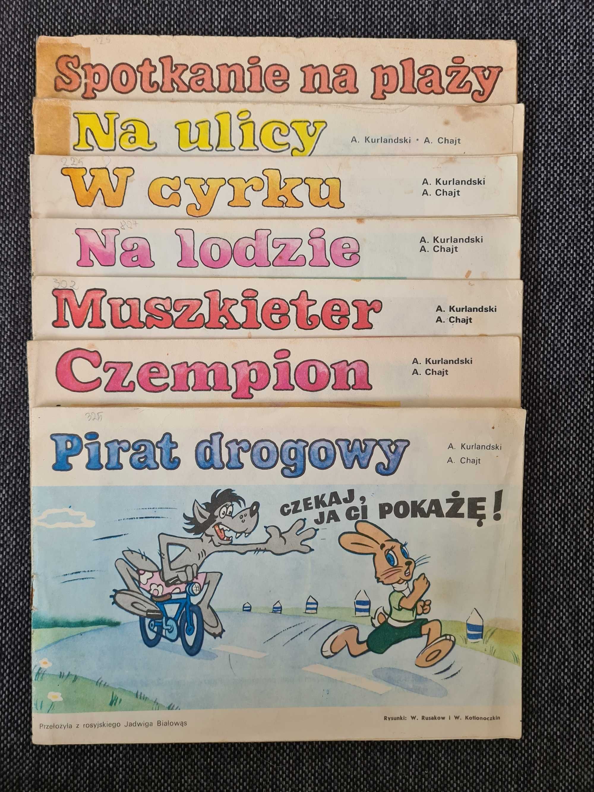 Czekaj, ja ci pokażę! Wilk i Zając (x7) A. Kurlandski, A. Chajt