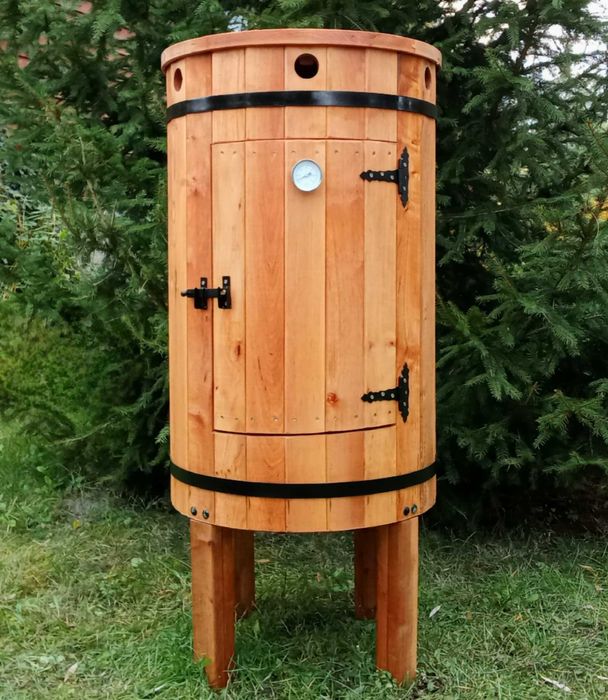 Wędzarnia drewniana okrągła – polskiej produkcji – DOSTAWA GRATIS!