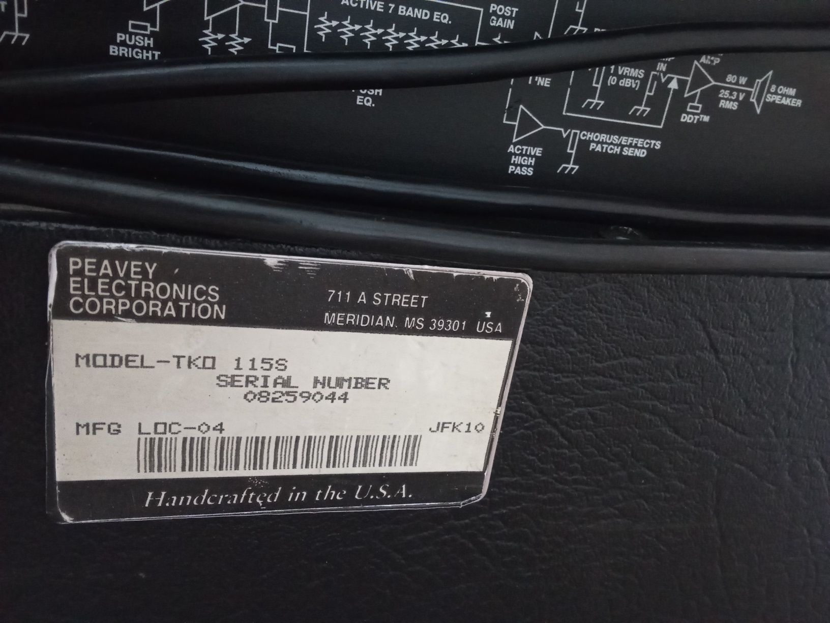 Peavey TKO 115S wzmacniacz combo piec basowy U.S.A ORYGINAL STAN IDEAŁ