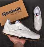 Летние кроссовки с перфорацией Reebok мужские белые