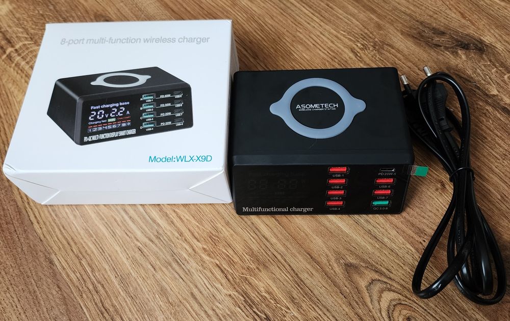 8 портовое 100вт беспроводное зарядное устройство