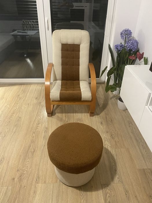 Sprzedam fotel +pufa