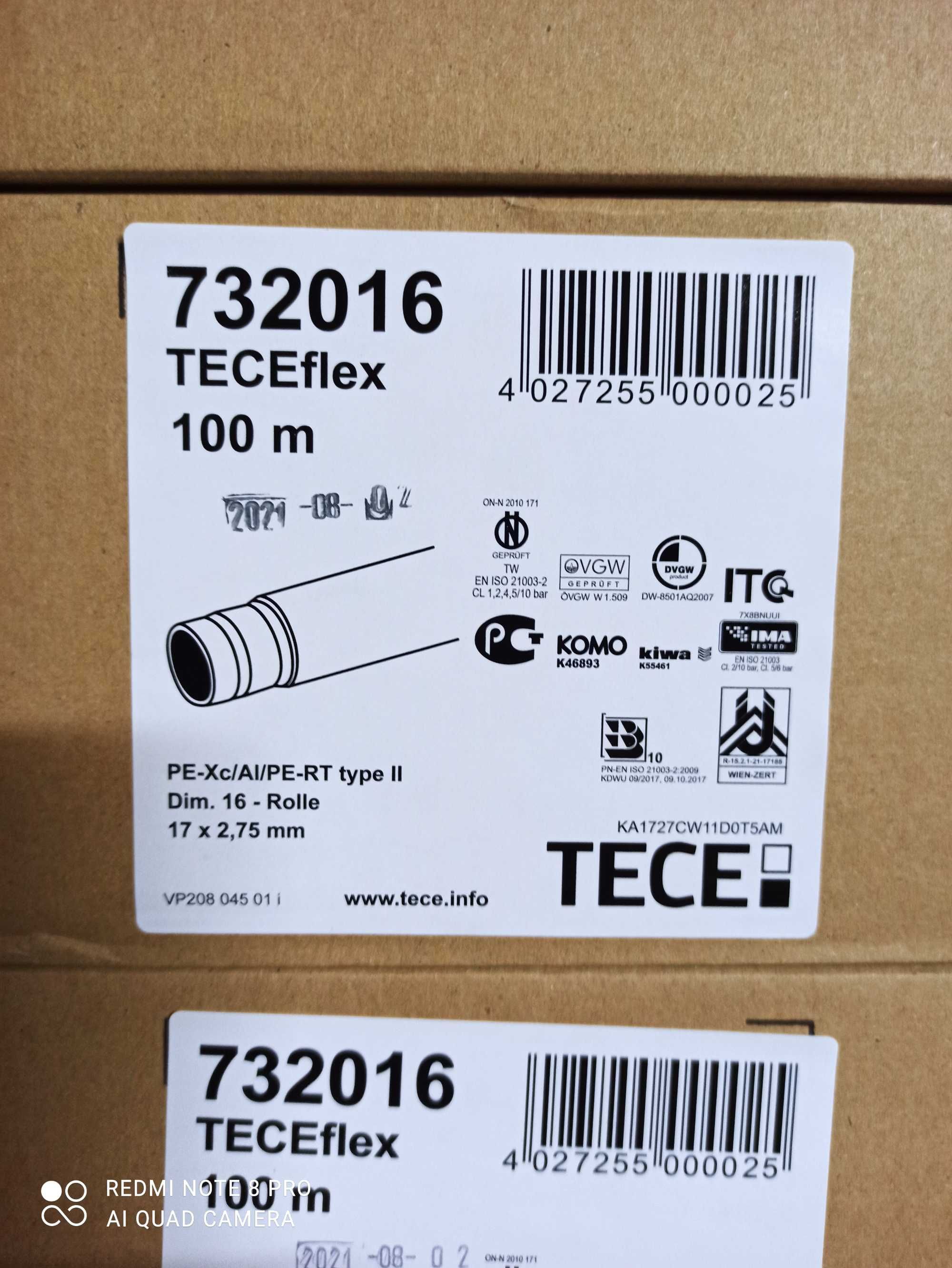 Rura wielowarstwowa 16 TECEflex 17x2, 75