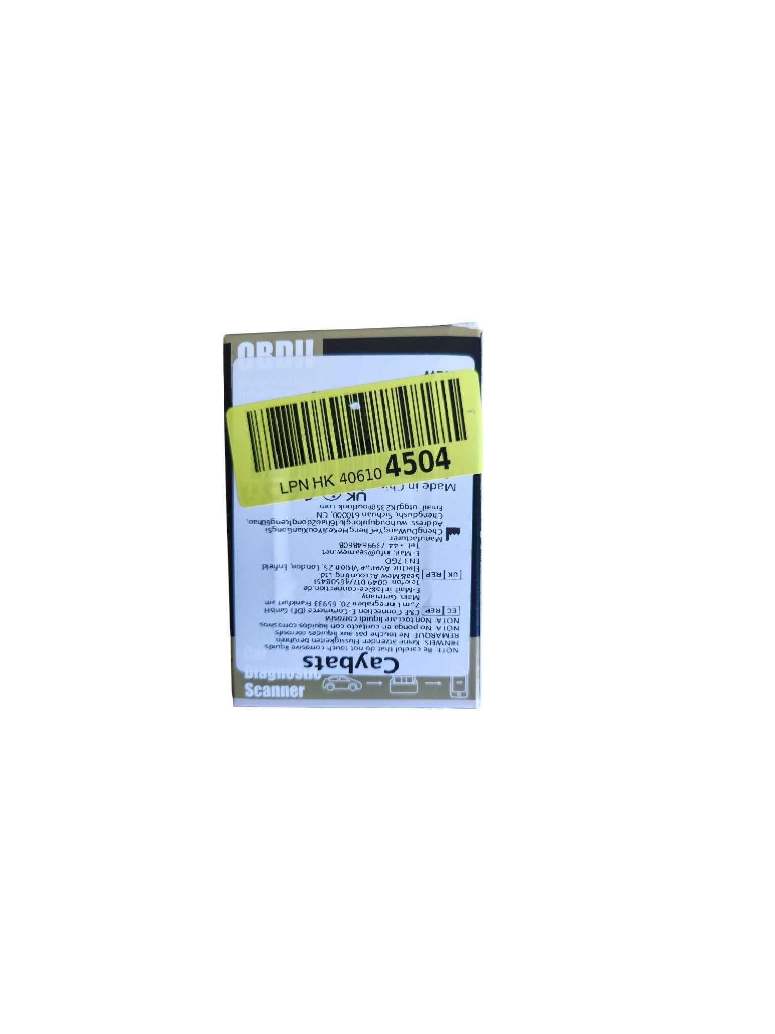 Scanner de diagnóstico OBII (Multimarca)