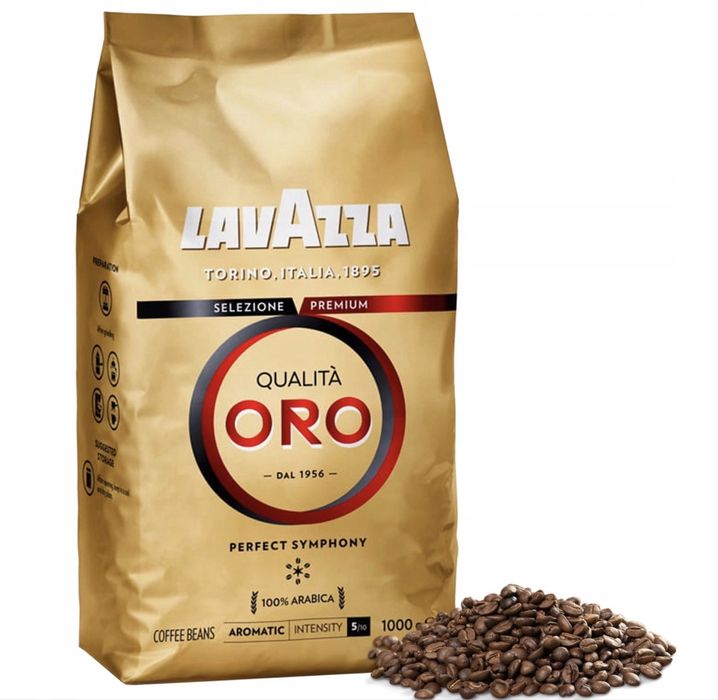 ZLOTA Kawa ziarnista Arabica Lavazza Qualita Oro 1 kg