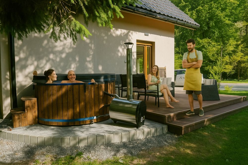 Domek na wypoczynek z psem, balia wolny 11-14.07