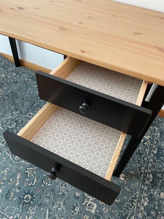 Secretária preta IKEA (ARKELSTORP)