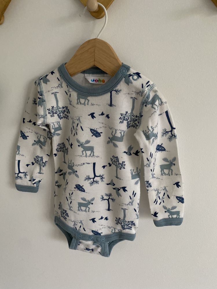 Body joha 68/74 wełna merino wiskoza zwierzątka