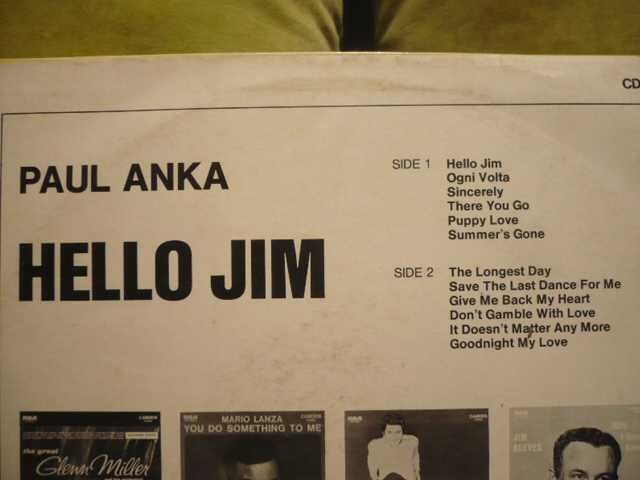 Wyprzedaż : cztery winyle Pana Paula Anki.Zapraszam.Dobra cena. 4xLP