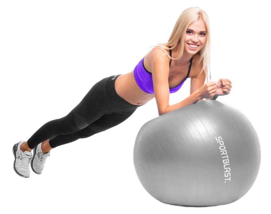 Piłka gimnastyczna rehabilitacyjna 75cm do ćwiczeń FITNESS JOGA BI