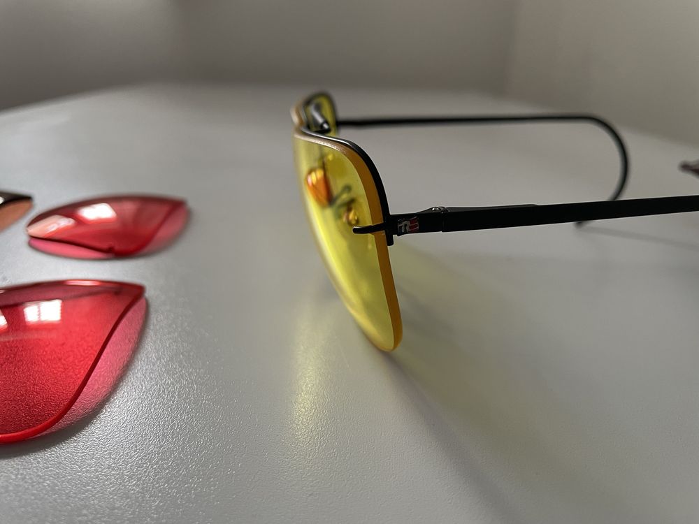 Óculos de proteçao para tiro RE com 3 pares de lentes
