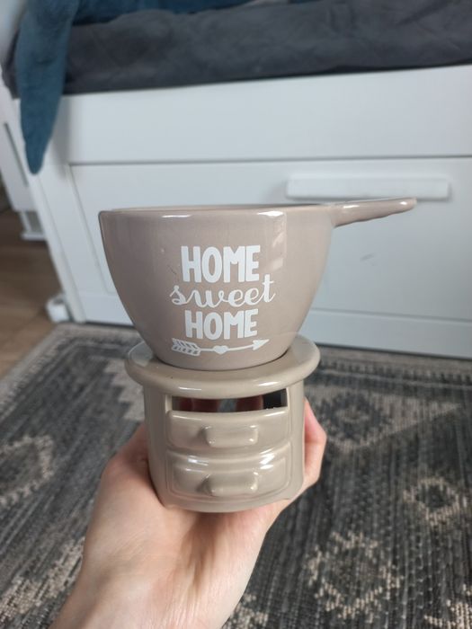 Zestaw miska miseczka do fondue roztapiania czekolady