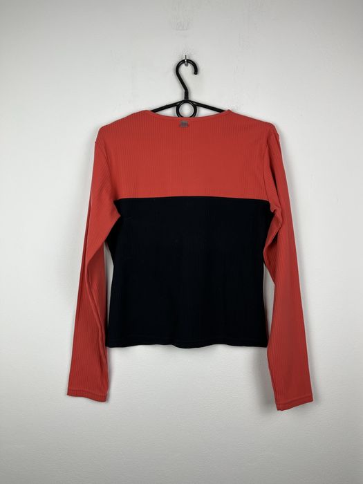 Czarna różowa koszulka z długim rękawem damska Nike rozmiar M fit S